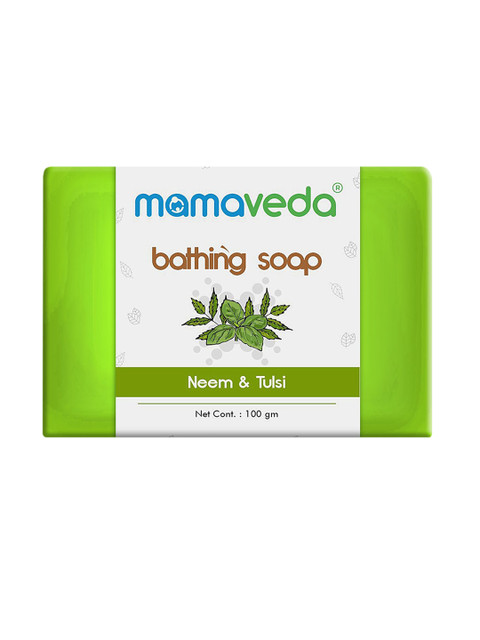 

Mamaveda Neem & Tulsi Bathing Soap - 100 g, Green