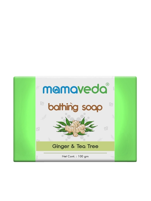 

Mamaveda Ginger & Tea Tree Bathing Soap - 100 g, Green