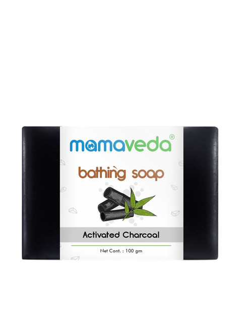 

Mamaveda Activated Charcoal Bathing Soap - 100 g, Black