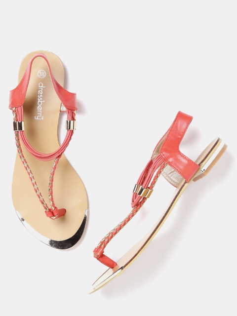 

DressBerry Women Orange Flats