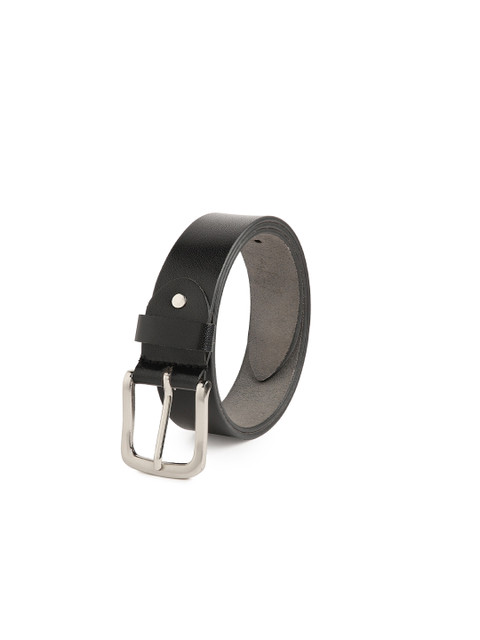 

CRUSSET Men Black Leather Belt