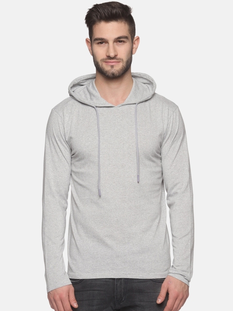 

MASH UNLIMITED Men Grey Slim Fit T-shirt