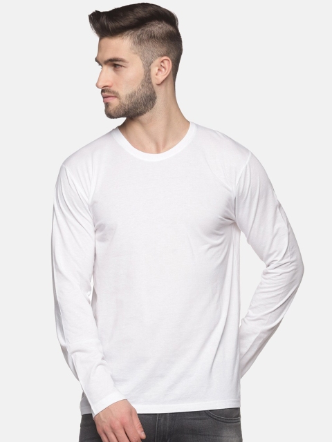 

MASH UNLIMITED Men White Slim Fit T-shirt