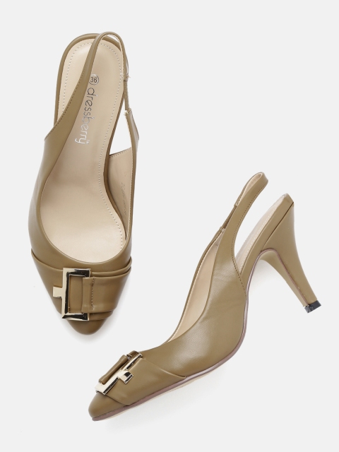 

DressBerry Women Khaki Slingbacks