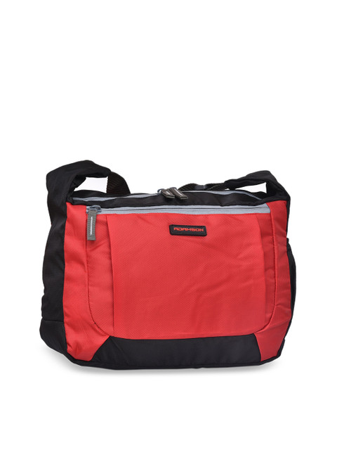 

ADAMSON Red Structured Sling Bag