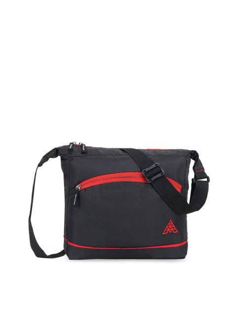 

ADAMSON Black Structured Sling Bag