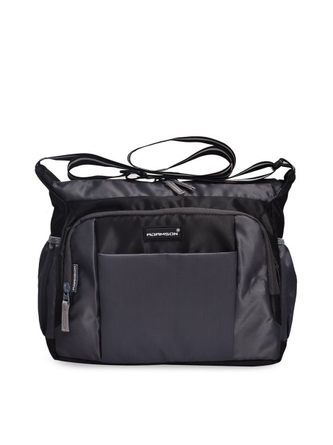 

ADAMSON Black Structured Handheld Bag with Quilted