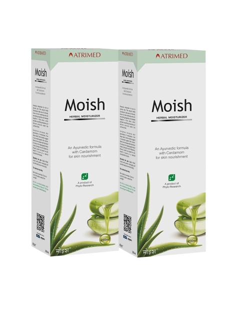 

Atrimed Plant Science Set of 2 Moish Herbal Moisturizer - 200 ml Each, White