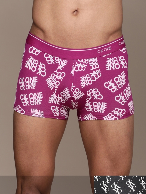 

Calvin Klein Underwear Men Multicolour Printed Low Rise Trunks 14673254-1-14673294-1, Black