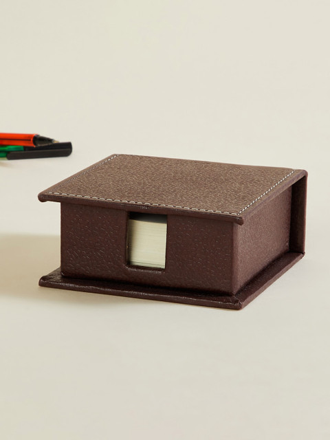 

Home Centre Brown Textured Leather Slip Box