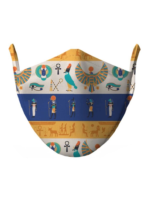 

wHAT'S DOwn Multi-Coloured Printed Reusable Face Mask
