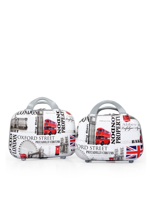 

Polo Class Unisex Set Of 2 White & Red Printed Bag