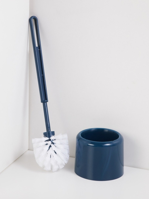 

Home Centre Blue & White Solid Toilet Brush Holder