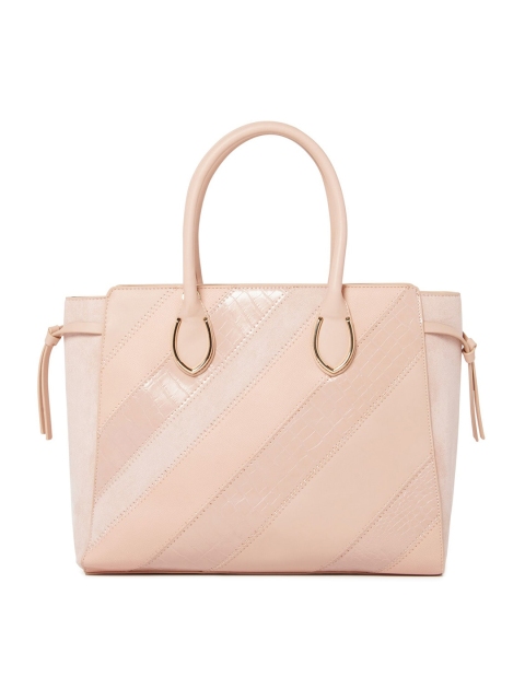 

Forever New Pink PU Structured Handheld Bag with Quilted