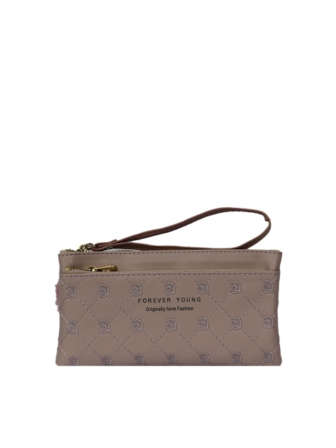 

LELYS Women Purple Floral Embroidered Wallet