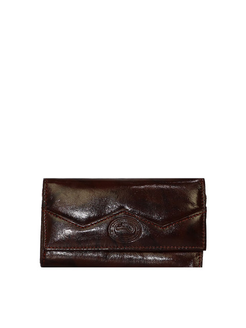 

LELYS Women Brown Leather Two Fold Wallet