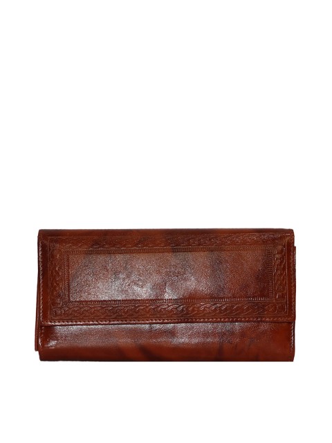 

LELYS Women Brown Leather Two Fold Wallet
