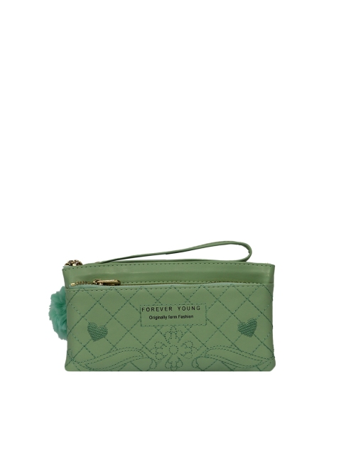 

LELYS Women Green Abstract Printed PU Envelope Wallet