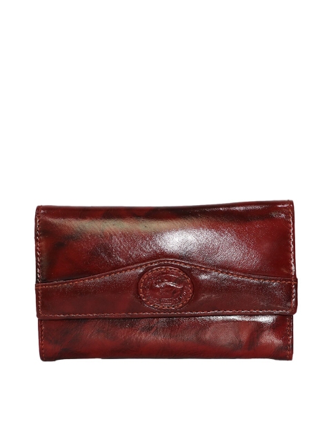

LELYS Women Maroon Leather Envelope