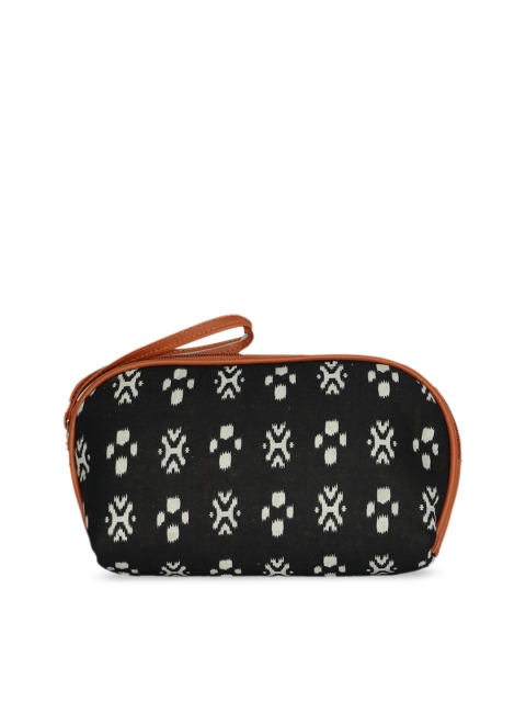 

LELYS Black Geometric Printed Bucket Sling Bag