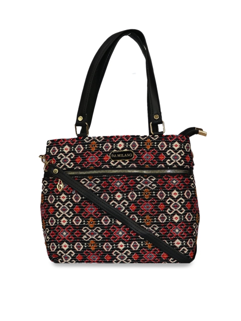 

LELYS Multicoloured Geometric Printed Shopper Shoulder Bag, Multi