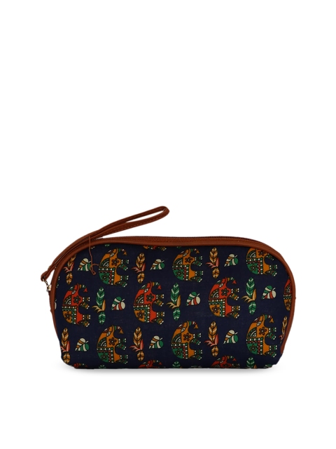 

LELYS Blue Floral Printed Structured Sling Bag