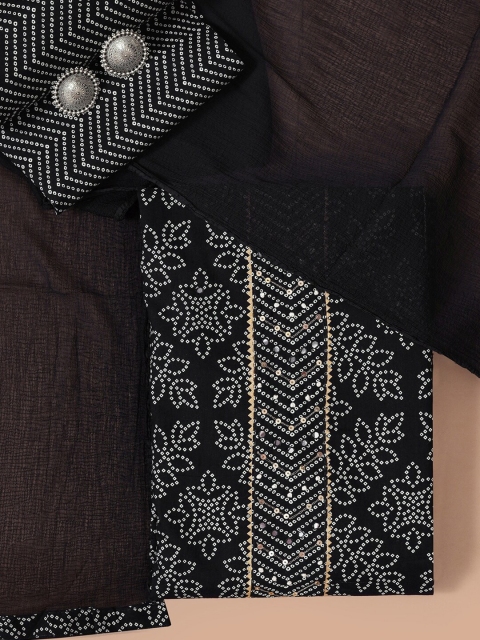

Soch Black & White Printed Pure Cotton Unstitched Dress Material
