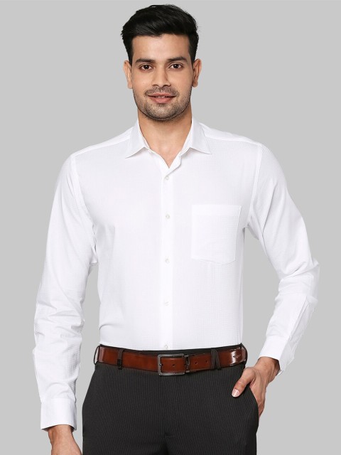 

Park Avenue Men White Cotton Formal Shirt