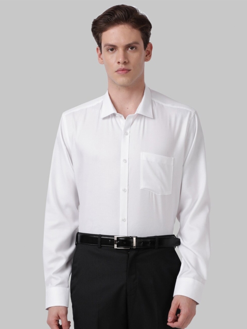 

Park Avenue Men White Slim Fit Cotton Formal Shirt