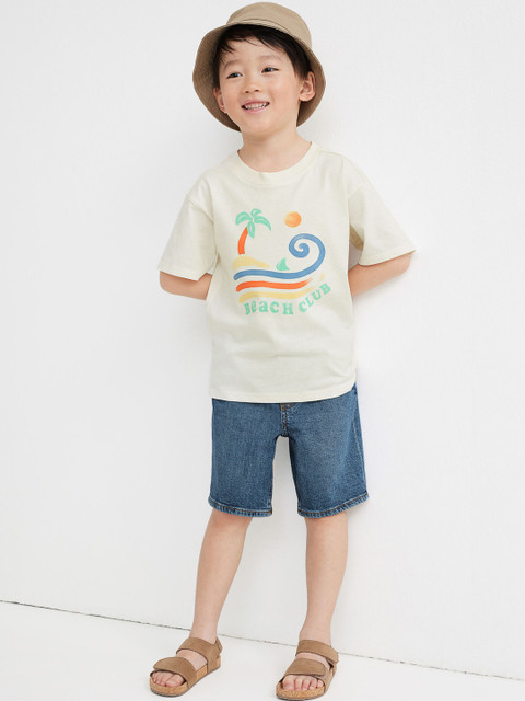 

H&M 2-Piece Cotton T-Shirt and Shorts Set, Blue