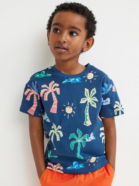 

H&M Blue Printed T-shirt