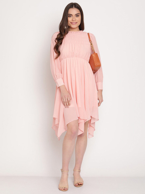 

Madame Peach-Coloured Midi Dress