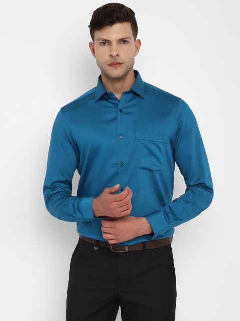 

Turtle Men Navy Blue Slim Fit Cotton Formal Shirt