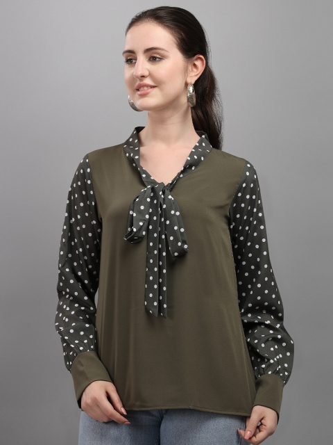 

Wedani Green Print Top