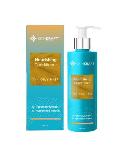 

SKINKRAFT Rosemary Extract Nourishing Hair Conditioner for Oily Hair - 200 ml, Blue