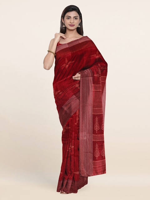 

Pothys Maroon Floral Saree