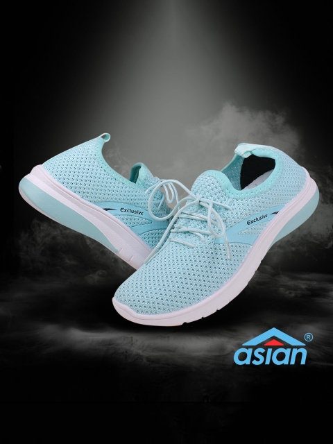 

ASIAN Women Blue Woven Design Sneakers