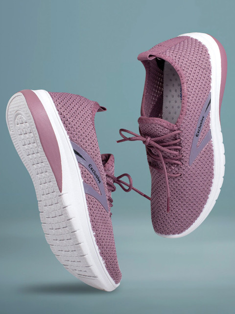 

ASIAN Women Mauve Woven Design Lightweight Sneakers