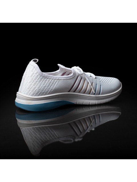 

ASIAN Women White Woven Design Sneakers