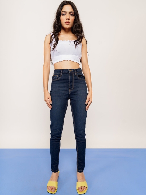 

FREAKINS Women Blue Skinny Fit High-Rise Jeans