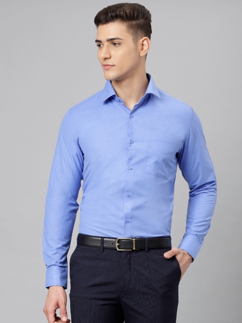 

Richlook Men Blue Solid Formal Shirt
