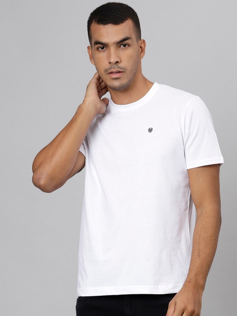 

Richlook Men White Slim Fit T-shirt