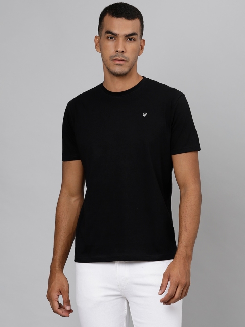 

Richlook Men Black Slim Fit T-shirt