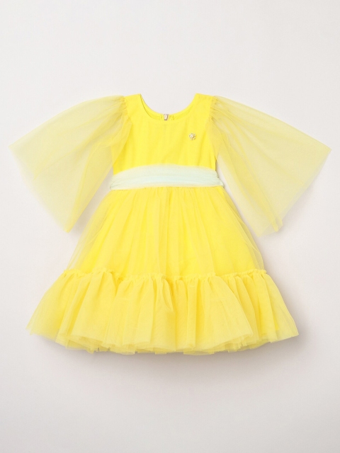 

BYB PREMIUM Yellow Net Dress