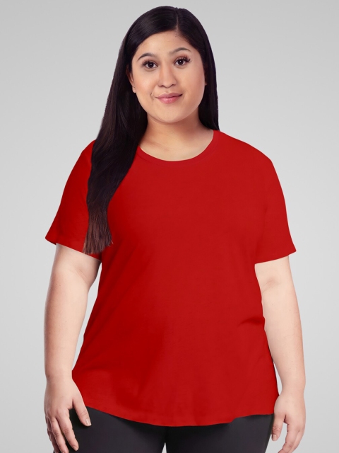 

Pootlu Women Red T-shirt