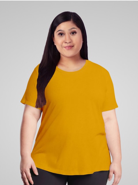 

Pootlu Women Yellow T-shirt