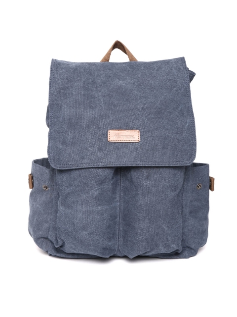 

THe VerTicaL Unisex Navy Blue Solid Backpack