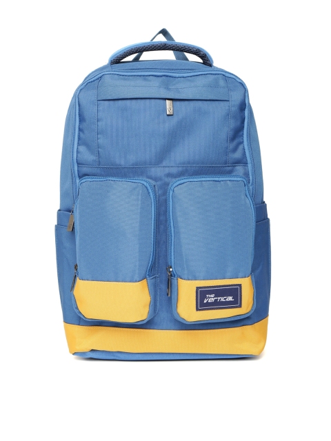

THe VerTicaL Unisex Teal Blue Solid Laptop Backpack