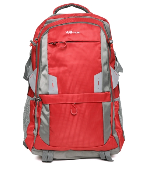 

THe VerTicaL Unisex Red Solid Laptop Backpack