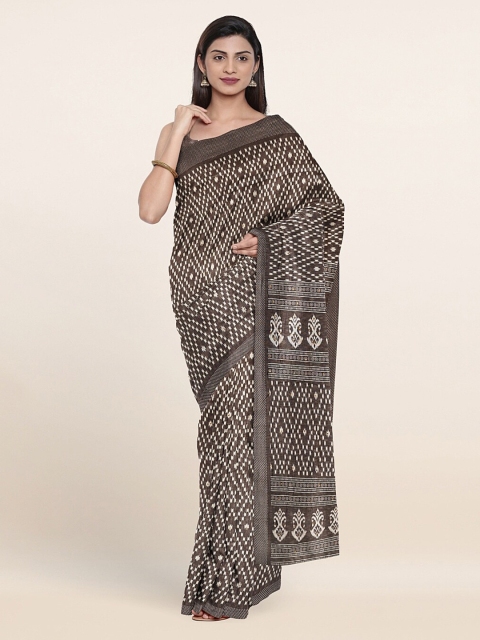 

Pothys Grey & White Printed Saree